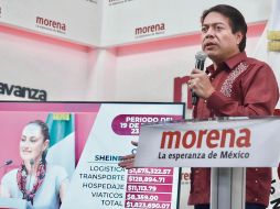 El líder nacional de Morena, Mario Delgado, expuso las cuentas de las “corcholatas” durante sus giras por todo el país. EL UNIVERSAL