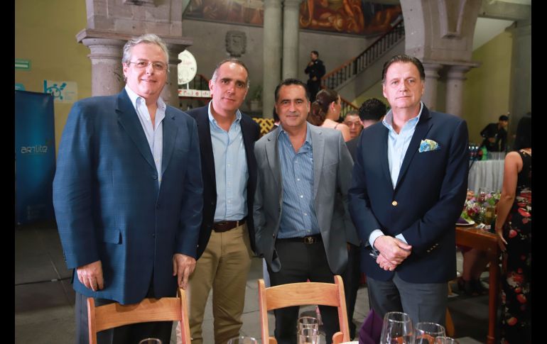 Miguel González Rul, Hugo Pulido, Héctor Madrigal y Pablo Moreno. GENTE BIEN JALISCO/ Tony MTZ @tonymtzphoto