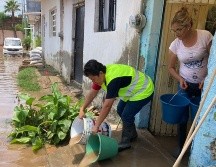 Pedirán bombas al SIAPA para drenar y auxiliar las casas dañadas.ESPECIAL