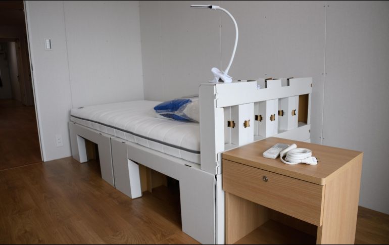 Las camas fueron implementadas en Tokio 2020 con la finalidad de evitar las relaciones sexuales entre atletas y así también promover la distancia social por la pandemia de COVID-19. AFP / ARCHIVO