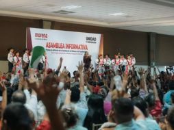 Claudia Sheinbaum fue recibida por cientos de simpatizantes en Matamoros, Tamaulipas. ESPECIAL