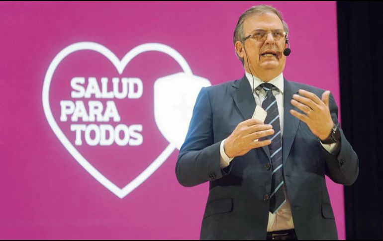 Marcelo Ebrard compartió que vivió “el estrés más intenso para el sistema de salud con el COVID-19”. ESPECIAL