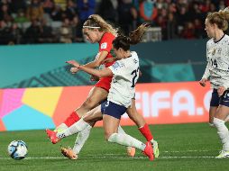 Ana Capeta acarició el gol para Portugal en el tiempo de compensación. EFE/H. Young
