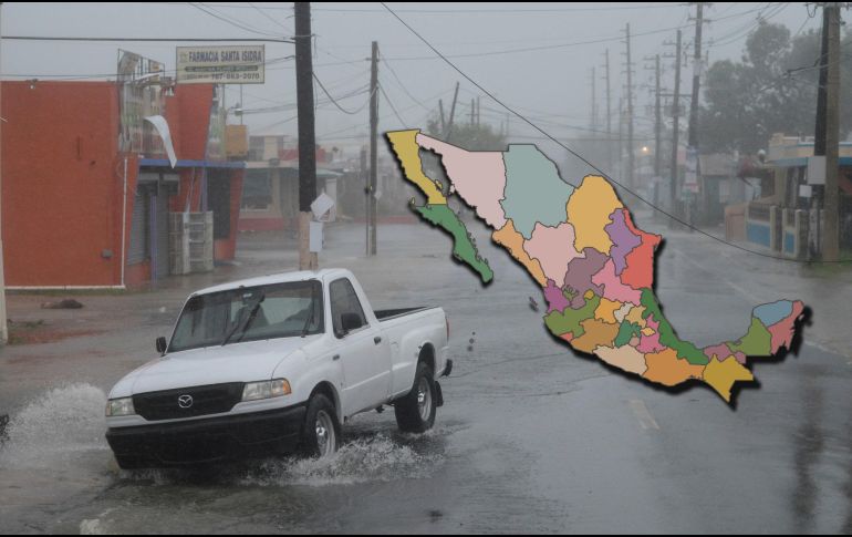 Las lluvias en el rango de fuertes a intensas podrían ocasionar encharcamientos, incrementar los niveles de ríos y arroyos, así como generar deslaves e inundaciones. AP / ARCHIVO