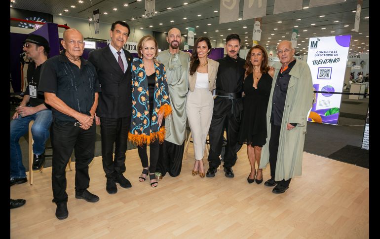 Eduardo Lupercio, Jorge Castellnos, Sally Rangel, Jorge Lupercio, Verónica Delgadillo, Sandro Cruz, Norma Lupercio y Óscar Lupercio. GENTE BIEN JALISCO/ Jorge Soltero