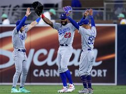 Fue el cuarto triunfo consecutivo de Los Ángeles en general, e impidió que los Padres llegaran a la marca de .500. AP / G. Bull