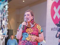 Xóchitl Gálvez pidió al Frente Amplio por México que revisen la legitimidad de las firmas de los aspirantes a la candidatura. EL UNIVERSAL