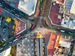 Las personas llaman la “Estrella de la Muerte” a la zona de la Plaza Luis Barragán, donde confluyen las vialidades Avenida 16 de Septiembre, Leandro Valle y Colegiales. EL INFORMADOR / ARCHIVO