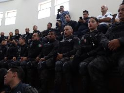 Este miércoles autoridades estatales y municipales llevaron a cabo la conmemoración del cuarto aniversario de la Policía Metropolitana. EL INFORMADOR / H. Figueroa