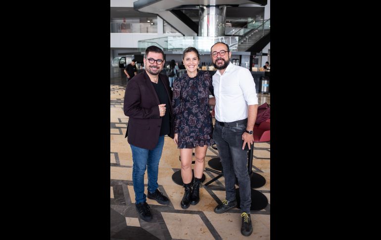 Rodolfo Guzmán, Alejandra López, Juan Vázquez Gama. GENTE BIEN JALISCO/ Claudio Jimeno