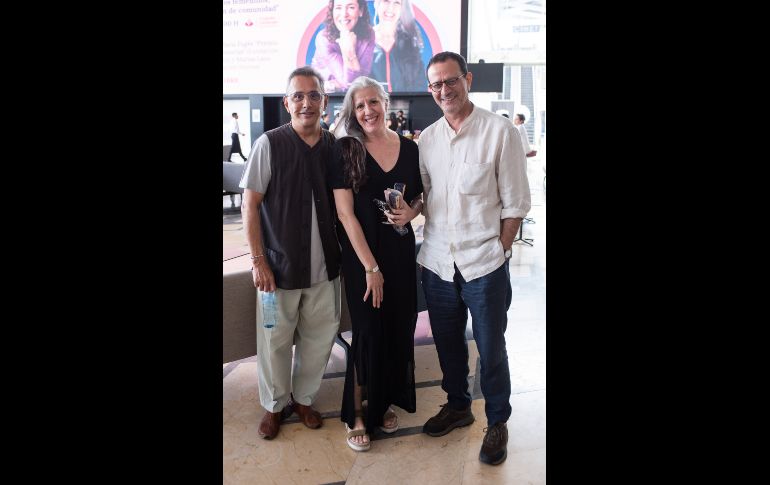 Jaime Suárez, María Pagés y El Arbi el Harti. GENTE BIEN JALISCO/ Claudio Jimeno