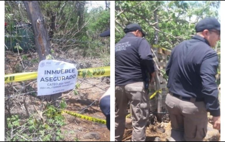 Cateo del sitio por parte de la Fiscalía General de la República. ESPECIAL/ Fiscalía General de la República