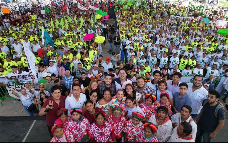 Claudia Sheinbaum fue bien recibida en la Huesteca Potosina. ESPECIAL/Claudia Sheinbaum