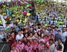 Claudia Sheinbaum fue bien recibida en la Huesteca Potosina. ESPECIAL/Claudia Sheinbaum