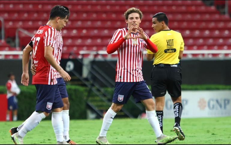 Alejandro Organista marcó por el Tapatío en el tiempo agregado de la primera mitad. IMAGO7/J. Núñez