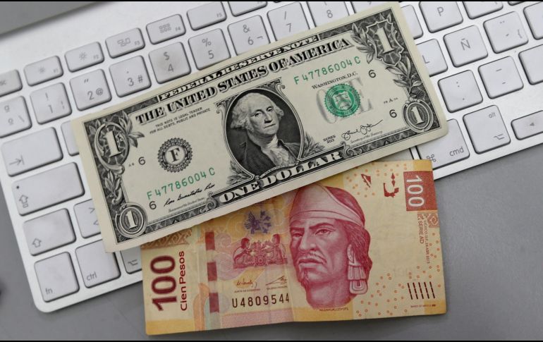 Se prevé que para 2024 la cotización seguirá por debajo de los 20 pesos por dólar. NOTIMEX/Archivo