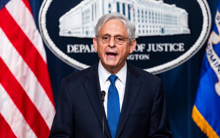 El secretario de Justicia de Estados Unidos, Merrick Garland (foto), informó que el elegido será David Weiss, el fiscal federal de Delaware que ha liderado hasta ahora las pesquisas contra Hunter Biden. EFE / J. Lo Scalzo