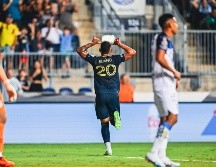 Fue Jesús Bueno quien inauguró los cartones en el Subaru Park. TWITTER/@LeaguesCup