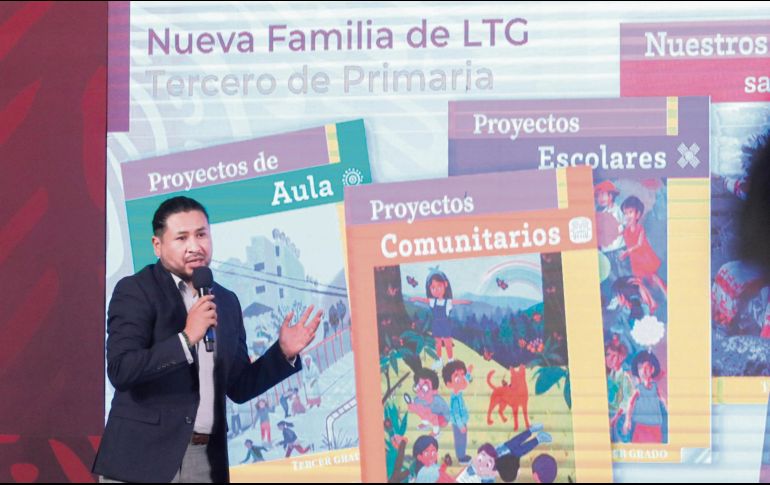 Mientras en las conferencias vespertinas se siguen explicando los libros de primaria, la Caniem señala que han colaborado sólo en los de secundaria. ESPECIAL/ @SEP_MX