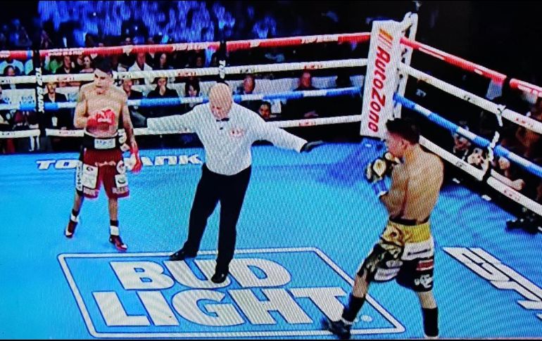 Arriba del ring ambos pugilistas lo dieron todo. ESPECIAL