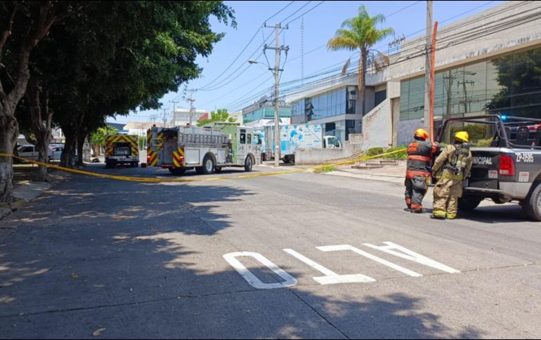 En total fueron desalojadas de 10 a 15 personas de la empresa donde ocurrió la fuga. CORTESÍA