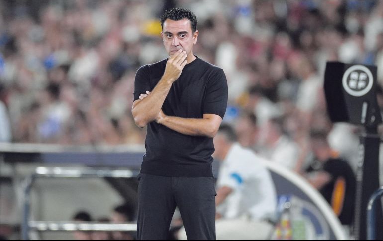 Xavi criticó airadamente el arbitraje en el duelo ante el Getafe. EFE