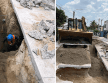 De acuerdo con las autoridades, los túneles se formaron por fugas de agua, por lo que autoridades y personal capacitado hará una revisión en la infraestructura. Cortesía Ayto. Guadalajara.