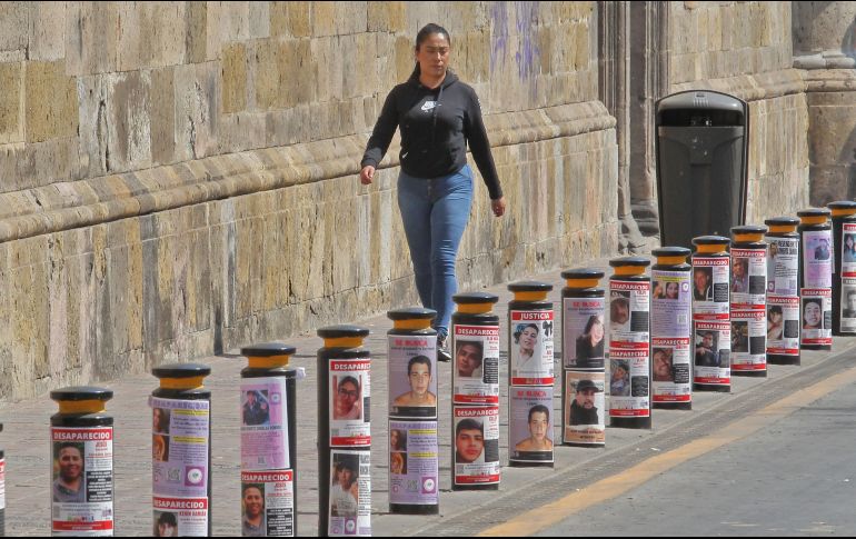 Los manifestantes expresaron su solidaridad con las familias de los cinco jóvenes desaparecidos el pasado viernes y les recordaron que no están solos. EL INFORMADOR / ARCHIVO
