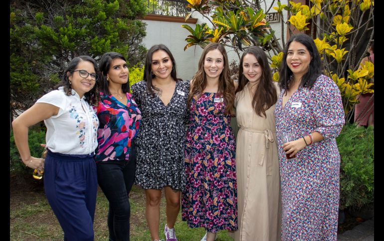 Dafne Arias, Betty Avilés, Elisa Martínez, Rosalinda Vargas, Sofía Hernández y Claudia Murillo. GENTE BIEN JALISCO/ Christian Pérez