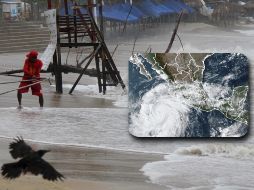 Las bandas nubosas de huracán 