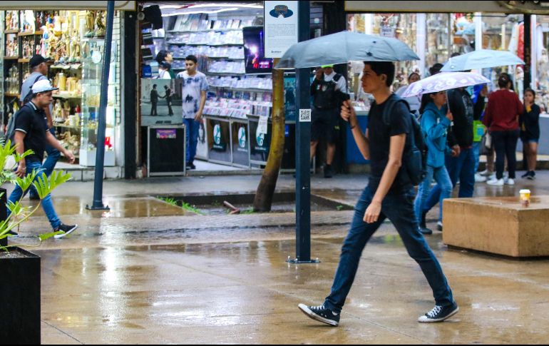 Aunque ligera, la lluvia será pertinaz. EL INFORMADOR/Archivo