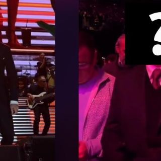 ¿Qué otro famoso cantante vio el concierto Luis Miguel en primera fila?