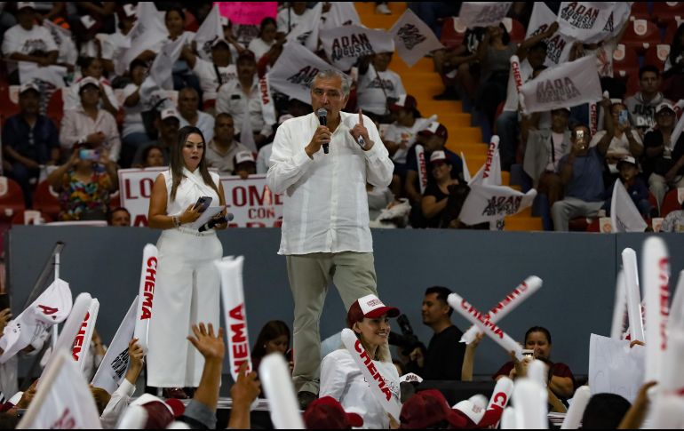 Adán Agusto hizo un llamado para olvidarse de las aspiraciones personales en la política y enfocarse en la unidad del movimiento. EL INFORMADOR/A. Navarro