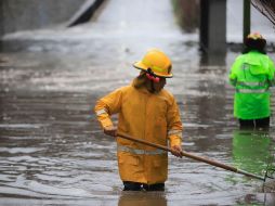 La lluvia se extendió hasta la madrugada de este domingo. ESPECIAL/ Protección Civil