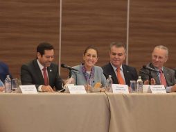 Sheinbaum resaltó ante los integrantes del Consejo Coordinador Empresarial, que es la máxima instancia de representación del ámbito privado, que en las últimas semanas, al haber recorrido diferentes regiones del país, ha percibido un período excepcional en México. CORTESÍA