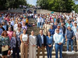 El alcalde, Pablo Lemus, resaltó la importancia de los trabajadores del municipio y que, para desempeñar correctamente sus labores, deben contar con los mejores productos e instalaciones. EL INFORMADOR / H. Figueroa