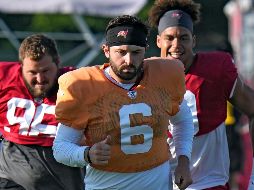 Baker Mayfield ocupará el puesto que dejó Tom Brady. AP/C. O'Meara