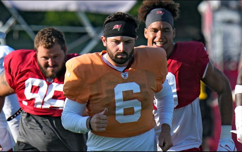 Baker Mayfield ocupará el puesto que dejó Tom Brady. AP/C. O'Meara