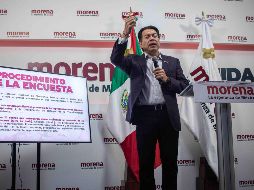 El líder nacional de Morena negó que haya división al interior del partido. SUN/G. Pano