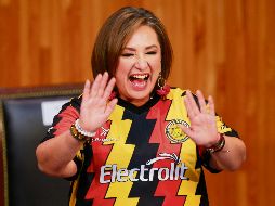 Gálvez estuvo en el Paraninfo de la UdeG. EFE