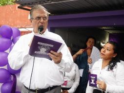 Marcelo Ebrard estuvo de gira por Campech,e a unos días de la realización de la encuesta que definirá al candidato presidencial de Morena