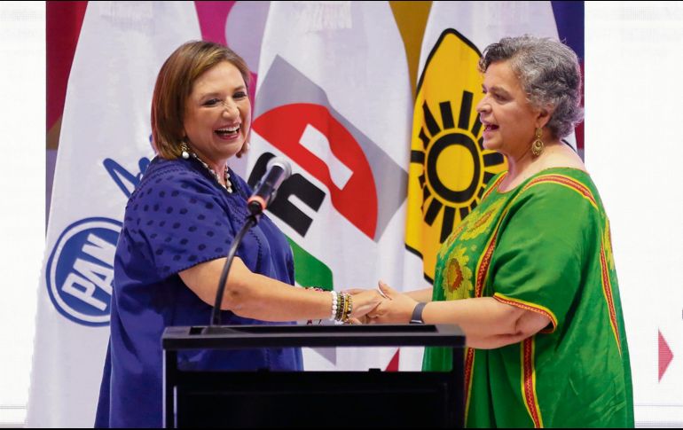 Las aspirantes a la candidatura presidencial de la oposición encabezaron ayer el cuarto foro regional del Frente Amplio por México. EFE
