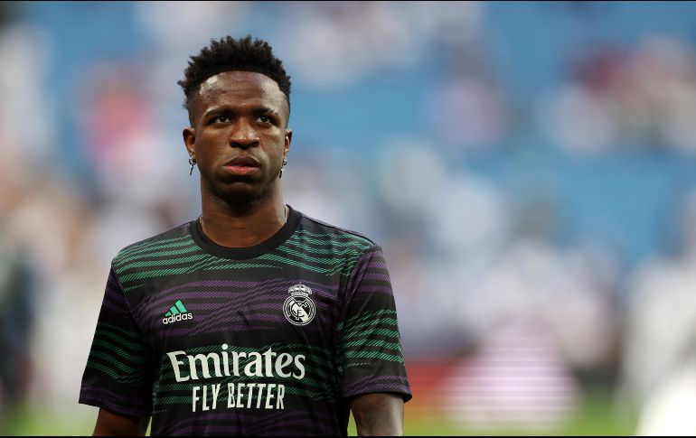 Será este lunes cuando se le realicen los exámenes correspondientes al brasileño Vinicius Jr para conocer de manera exacta la gravedad de su lesión. AFP / ARCHIVO