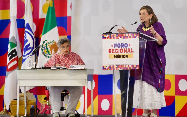 Entre Beatriz Paredes y Xóchitl Gálvez saldrá la candidata que enfrente a Morena en la elección federal del próximo año. SUN/G. Espinosa