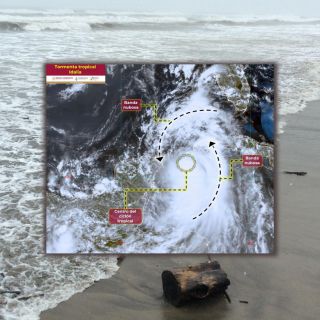 ¿A qué hora "Idalia" se convierte en huracán?