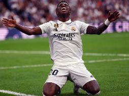 Vinicius cayó lesionado durante los primeros minutos del partido que el Madrid le ganó 1-0 de visita al Celta de Vigo el viernes pasado. AFP / ARCHIVO