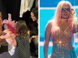 Karol G se encuentra con la pequeña hija de Natti Natasha. ESPECIAL/ Instagram @nattinatasha @karolg