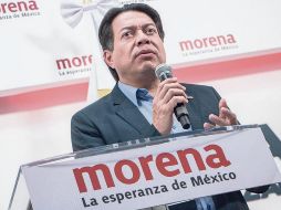 El líder morenista, Mario Delgado, pidió a las “corcholatas” no hacer promoción personal esta semana. EL UNIVERSAL