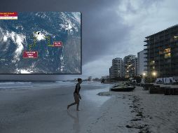 Su desplazamiento actual es hacia el norte (360°) a 4 km/h y mantiene vientos máximos sostenidos de 55 km/h y rachas de 75 km/h. SMN / AP / ARCHIVO