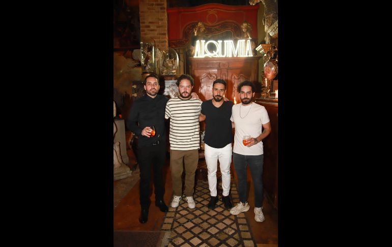 Luis Fernández del Valle, Nacho Orendain, Jorge y Edgar González. GENTE BIEN JALISCO/ Tony Martínez